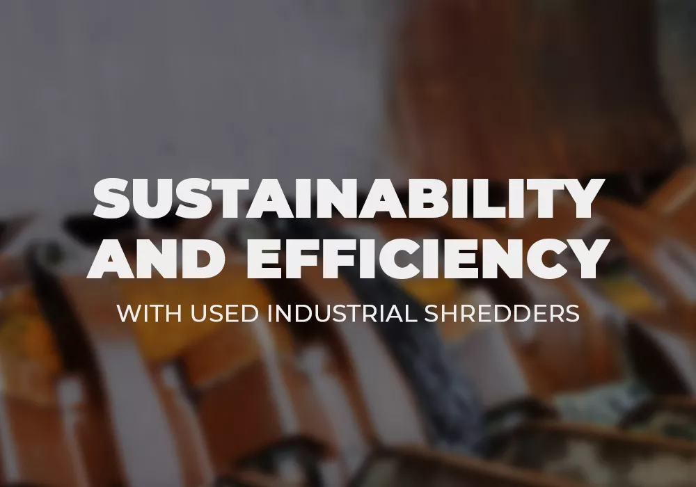 Close up shot of the inside of an industrial plastic shredder.