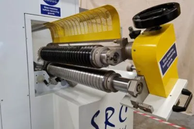 SRC Triplex 550 slitter rewinder ideal for slitting Carbon Fibre