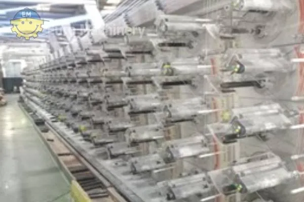 Extrusion line for tapes Starlinger Starex with twin winder