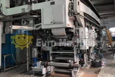 Rotomec Solvent 800mm laminator, seen directly from the side.